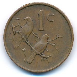 ЮАР, 1 цент (1967 г.)