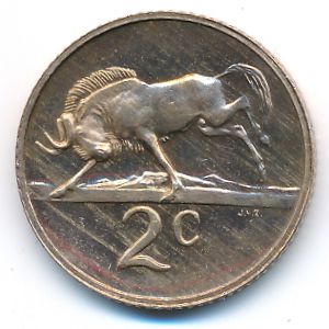 South Africa, 2 cents, 1981
