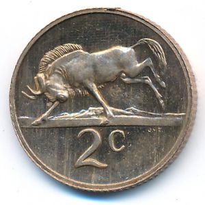 South Africa, 2 cents, 1981