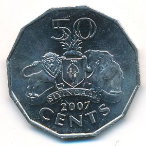 Свазиленд, 50 центов (2007 г.)