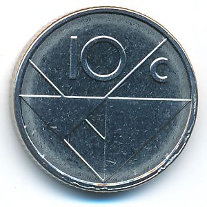 Aruba, 10 cents, 2012