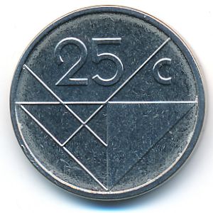 Aruba, 25 cents, 2012