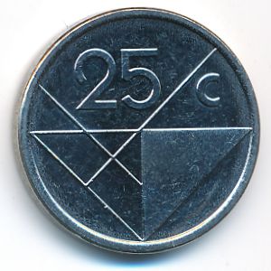 Aruba, 25 центов, 2023