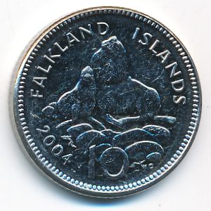 Фолклендские острова, 10 пенсов (2004 г.)