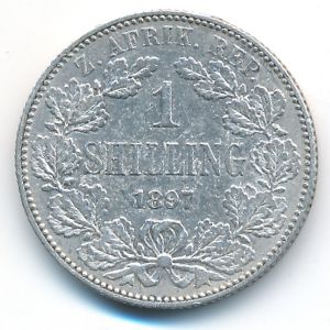 South Africa, 1 shilling, 1897