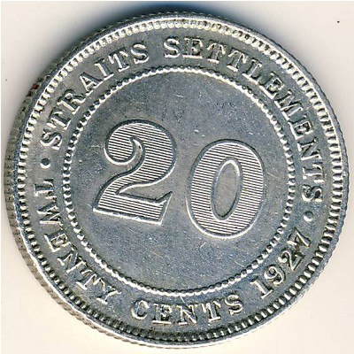 Straits Settlements, 20 cents, 1926–1935