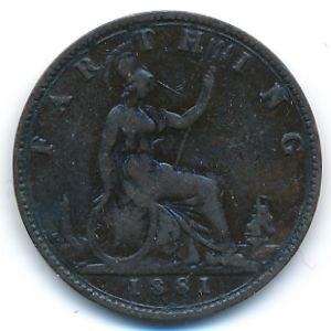 Великобритания, 1 фартинг (1881 г.)