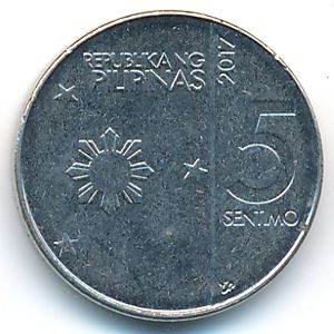 Филиппины, 5 сентимо (2017 г.)