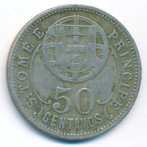 Сан-Томе и Принсипи, 50 сентаво (1929 г.)