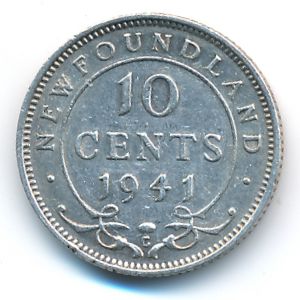 Ньюфаундленд, 10 центов (1941 г.)