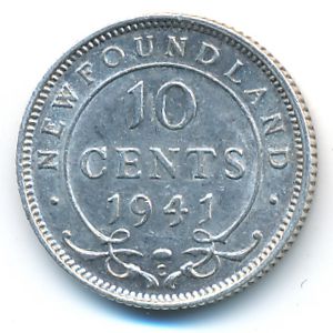 Ньюфаундленд, 10 центов (1941 г.)