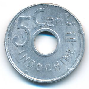 Французский Индокитай, 5 центов (1943 г.)