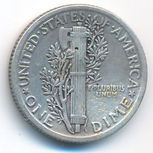 США, 1 дайм (1917 г.)