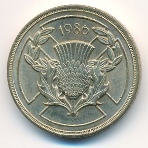 Великобритания, 2 фунта (1986 г.)
