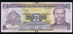 Гондурас, 2 лемпиры (2022 г.)
