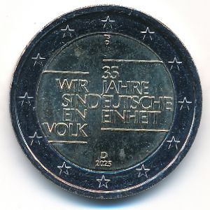 Germany, 2 евро, 2025