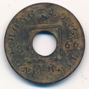 Hong Kong, 1 mil, 1866