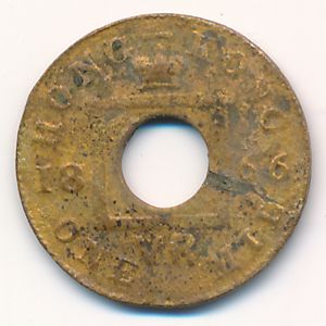 Гонконг, 1 мил (1866 г.)