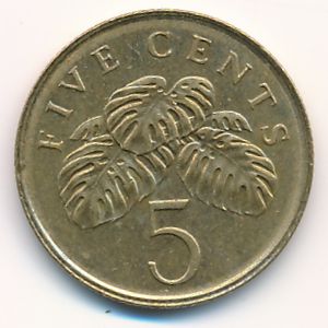Singapore, 5 cents, 2004