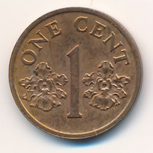 Singapore, 1 cent, 1994