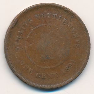 Стрейтс-Сетлментс, 1 цент (1891 г.)