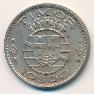 Тимор, 10 эскудо (1970 г.)