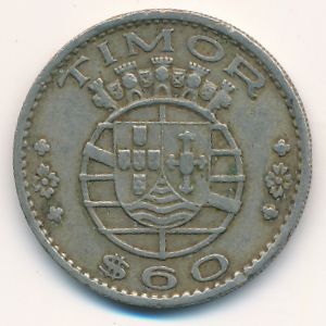 Timor, 60 centavos, 1958