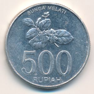 Indonesia, 500 rupiah, 2003