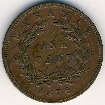 Саравак, 1 цент (1870 г.)