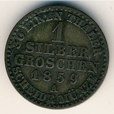 Пруссия, 1 грош (1853–1860 г.)