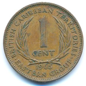 Восточные Карибы, 1 цент (1965 г.)
