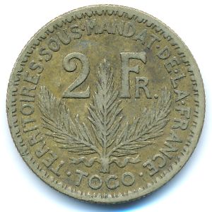Того, 2 франка (1925 г.)
