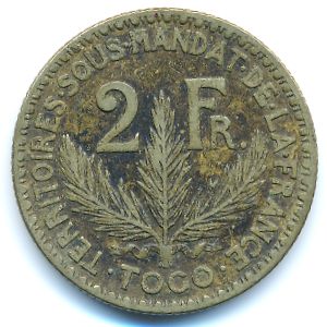 Того, 2 франка (1925 г.)