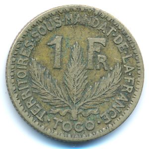 Того, 1 франк (1924 г.)