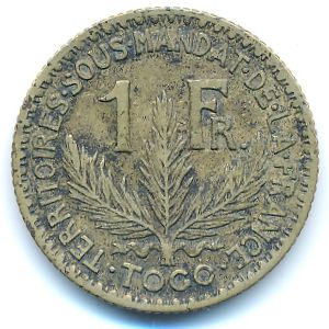 Того, 1 франк (1924 г.)