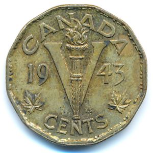 Канада, 5 центов (1943 г.)