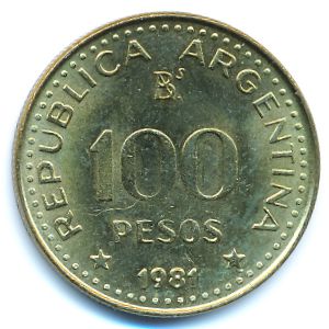Аргентина, 100 песо (1981 г.)