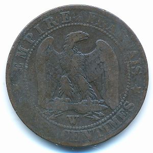 France, 5 centimes, 1856