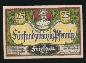 Нотгельды Германии, 25 пфеннигов (1921 г.)