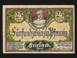 Нотгельды Германии, 25 пфеннигов (1921 г.)