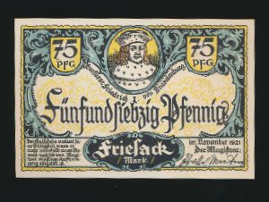 Нотгельды Германии, Номинал