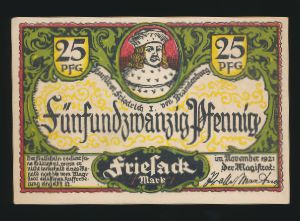 Нотгельды Германии, 25 пфеннигов (1921 г.)