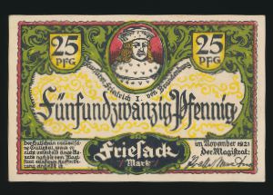 Нотгельды Германии, 25 пфеннигов (1921 г.)