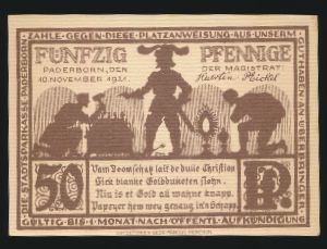 Нотгельды Германии, 50 пфеннигов (1921 г.)