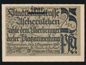 Нотгельды Германии, 25 пфеннигов (1921 г.)