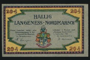 Нотгельды Германии, 20 пфеннигов (1921 г.)