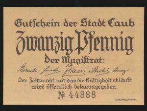 Нотгельды Германии, 20 пфеннигов