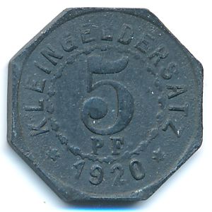 Мергентхайм., 5 пфеннигов (1920 г.)