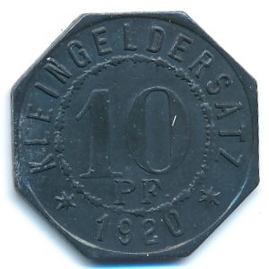 Мергентхайм., 10 пфеннигов (1920 г.)