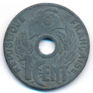 French Indo China, 1 cent, 1941